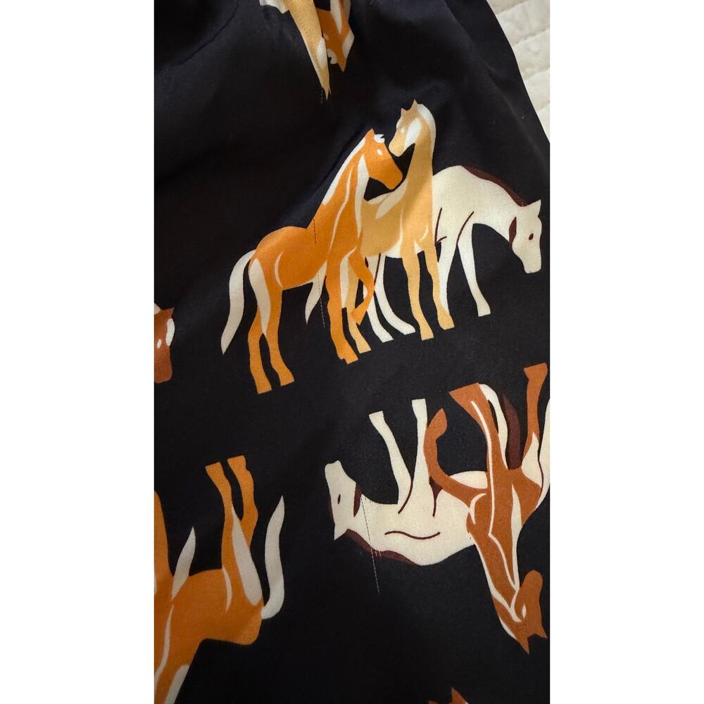 THML Women’s Horse Print Blouse – Size XS $ 70 - Picture 5 of 12